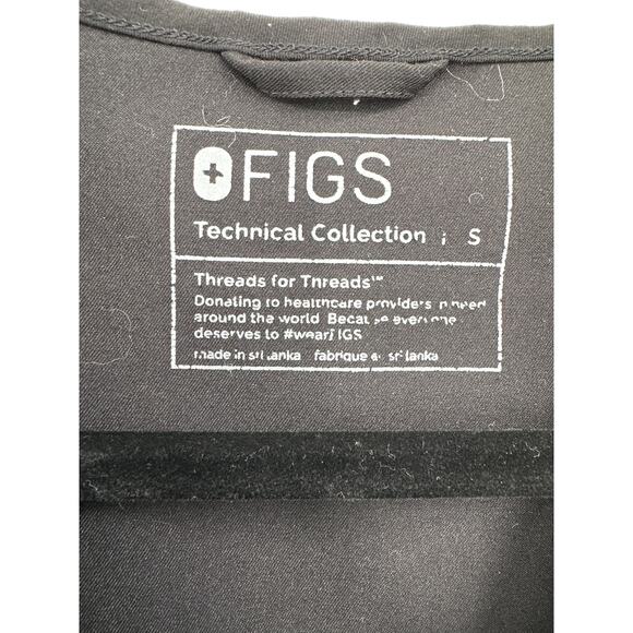 FIGS set Catarina One pocket top & Zamora Jogger Bottoms Black Size Small - Picture 3 of 8